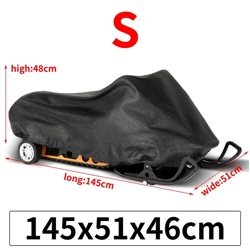 1pc Winter Outdoor Snowmobile Cover Universal Waterproof Dustproof Anti-UV Multi-function Trailer Sled Cover Lawn Mower Cover