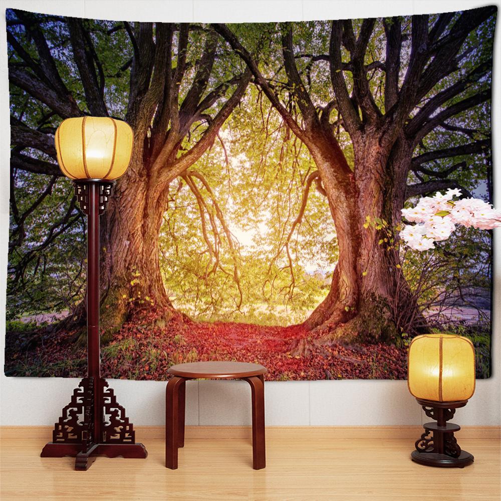 Schöne moderne Landschaft Ölgemälde Wandteppich hängen psychedelische Kunst Boho ästhetischen Raum TV Hintergrund Dekor