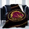 Brisbane Broncos Decke Geeignet für Sofas, Betten, Büros und Camping - Perfektes Geschenk für Halloween Weihnachten