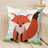 Fox Cute Woodland Cushion Cover Soft Plush Throw Pillow Cover  DoubleSided Printed Cushion Case  Cozy Sofa  Home Decor
