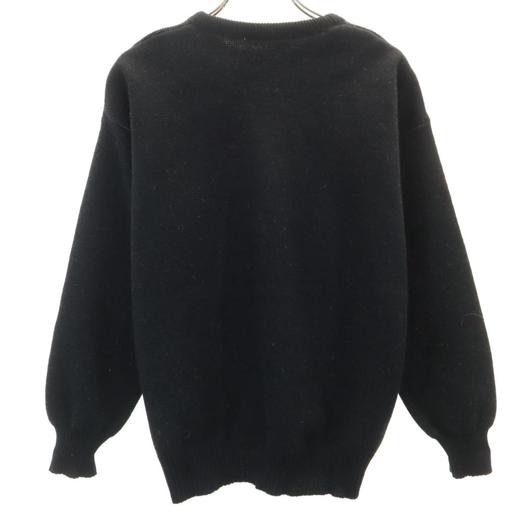 HYSPORT 80s 90s Old Long sleeve sweater 12 black Knitted Koala Men's Used