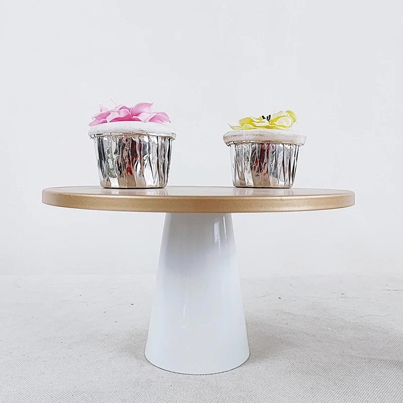 Elegant Round Pedestal Dessert Table Cake Stand Holder Cupcake High Tray Display Rack Bakeware Wedding Birthday Party Decoration