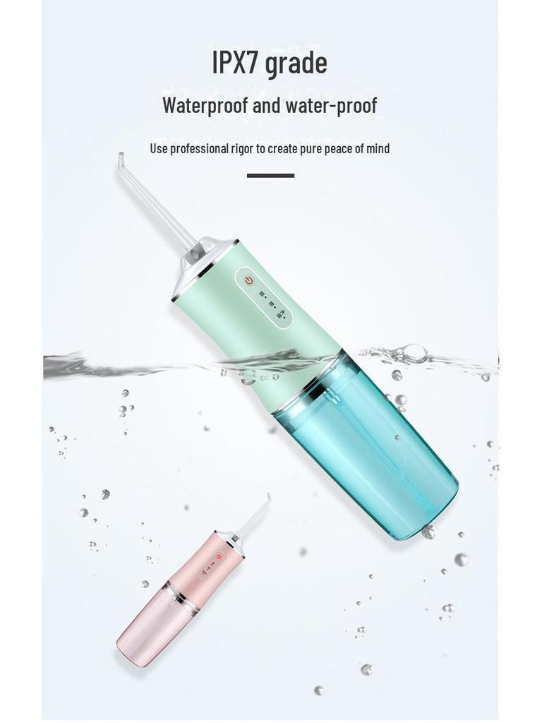 Portable Electric Tooth Cleaner with Purple Light - Waterproof, Smart Teeth Whitening & Bad Breath Remover.