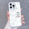 Cartoon for Apple 15 color silver iPhone14Pro creative 11promax matte 16 protective case 17