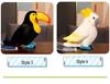 Colorful Realistic Parrot Plush Toy - Super Cute Pug Doll for Kids' Birthday Gift
