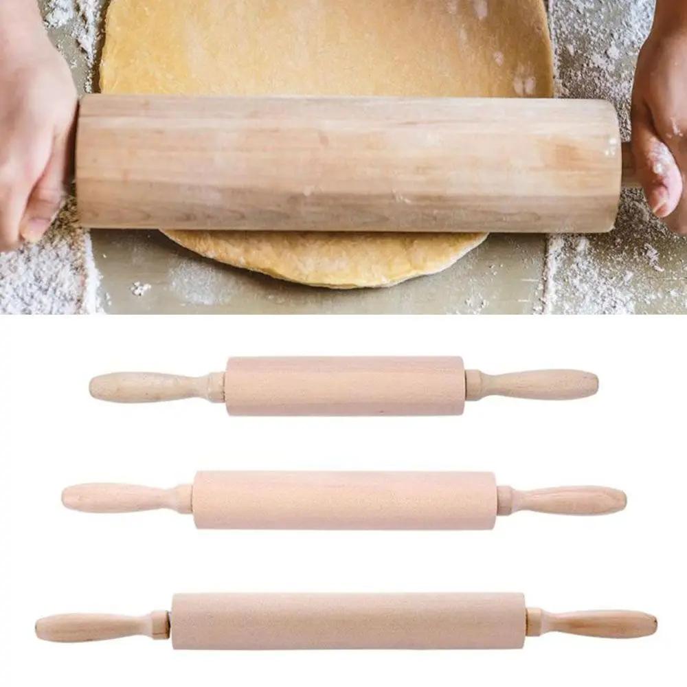 Wałek do ciasta z litego drewna, do pieczenia w kuchni, ciasteczek, ciasteczek, fondantu, wałek do ciasta, drewniany patyk, narzędzia kuchenne, tłoczony wałek do ciasta