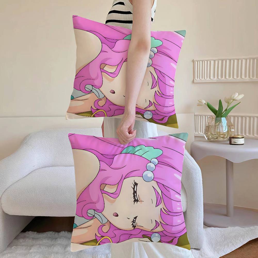 

Anime L-Laura Cute Pillow Case Sofa and Living Room Decorative Cushion Covers Dust-proof and Mite-proof Invisible Zipper 12x12Inch