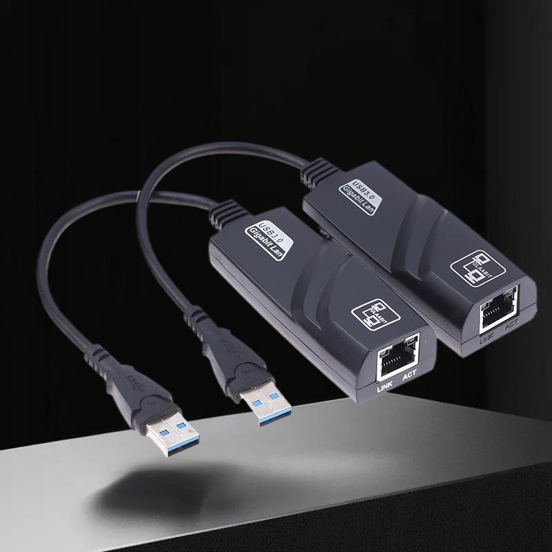 USB3.0 To Rj45 Network Adapter RTL8153 Lan Ethernet Adapter 100/1000Mbps Network Card For Laptop Win10/11