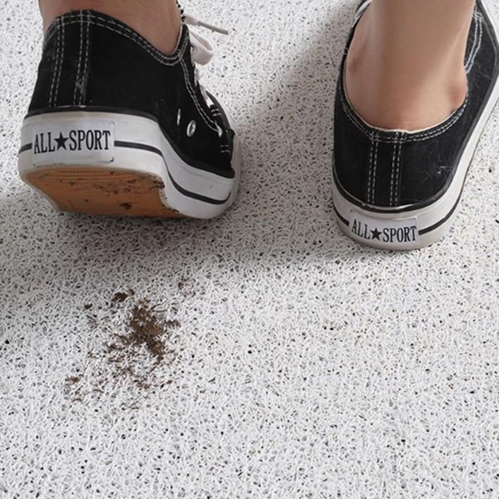 French Vintage Green Silk Doormat: Dirt & Wear-Resistant, Non-Slip Entrance Rug for Indoor/Outdoor Use