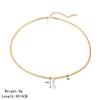 Fashionable Fine Necklace New Pearl Pendant with Zircon  Stainless Steel Necklace Ladies