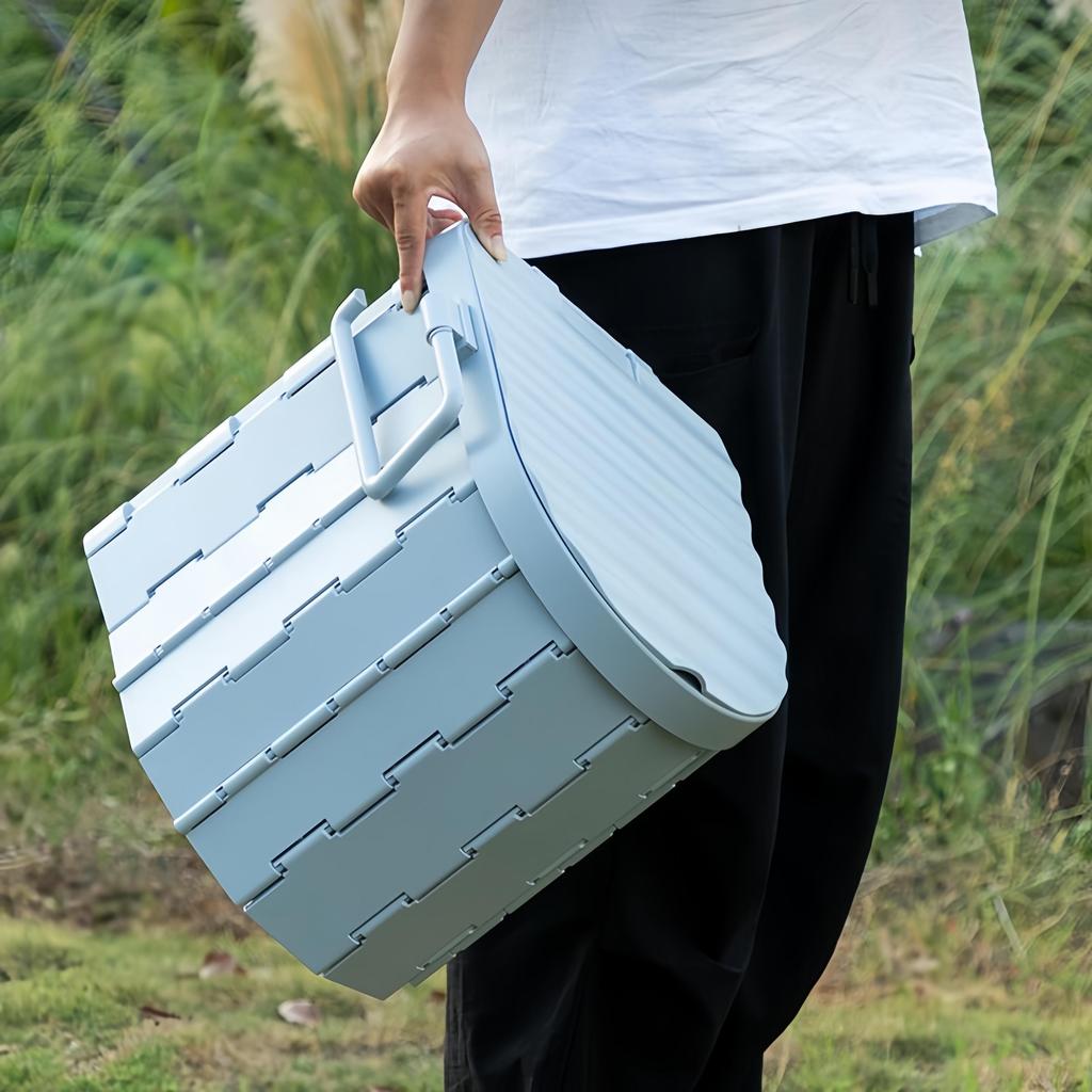 For camping only Portable Folding Toilet for Outdoor Camping - Car Travel Emergency Mobile Toilet Lightweight Collapsible Potty for Self-Driving Trips