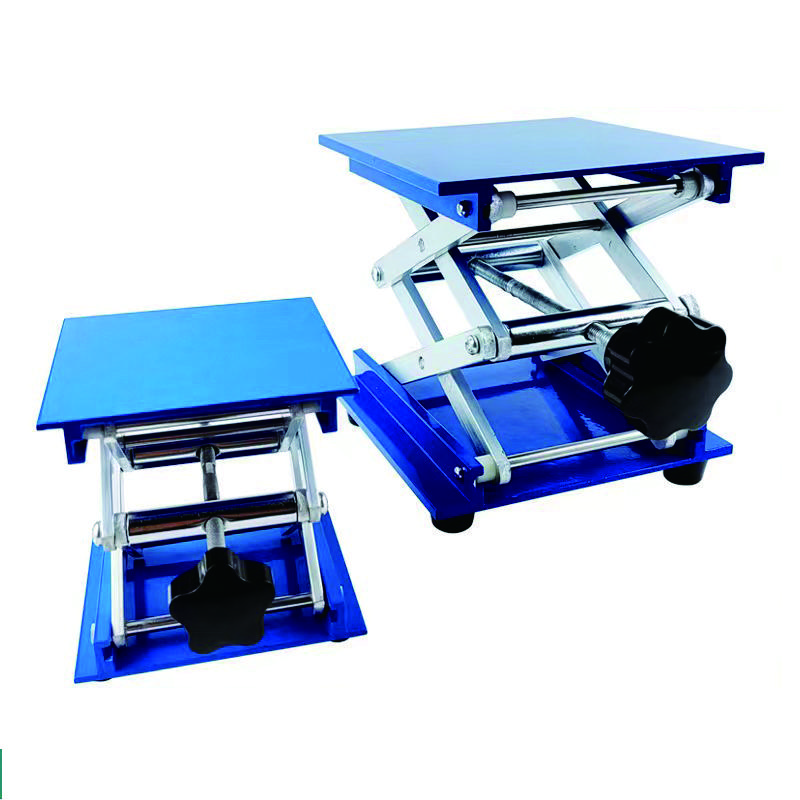 Motorcycle Maintenance Adjustable Stable Lifting Platform Aluminum Alloy Engraving Control Manual Lift Stand Table 10X10cm Mini