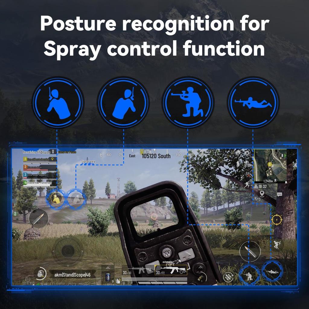 Bluetooth Mobile Game Keyboard & Mouse Set for Android