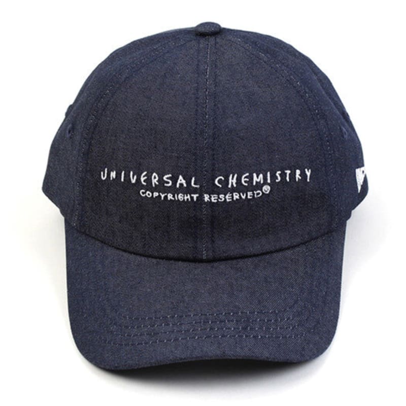 Universal Chemistry Dark Denim Logo Low Ballcap Denim Ball Cap
