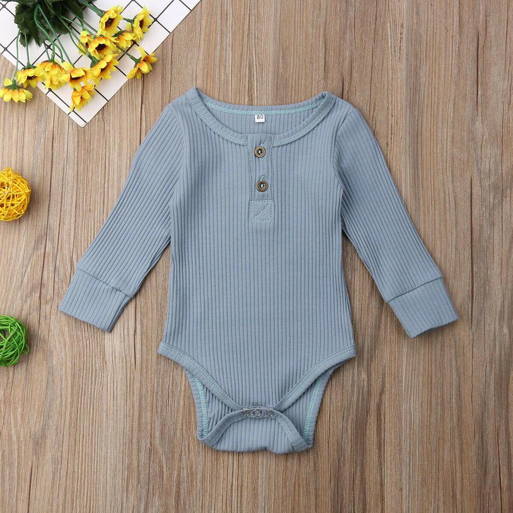 Neugeborenes Baby, Mädchen, Junge, einfarbig, Rüschen, Strampler, Bodysuit, Overall, Outfit, Kleidung, 0–24 Monate