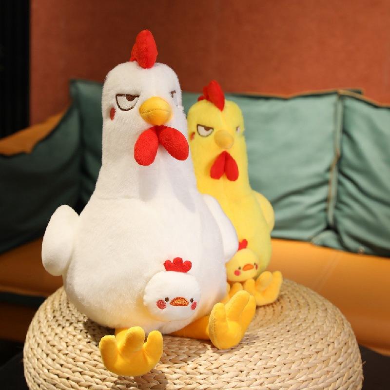 InCreative Funny Big Cock Plush Toy Doll Cute Chicken Doll Chicken Doll Chicken Couple Birthday Gift Plush