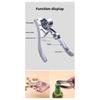 Extra-large Garlic Press, Garlic Masher, Garlic Clamp, Multifunctional Zinc Alloy Stainless Steel Manual Pull-type Garlic Crusher