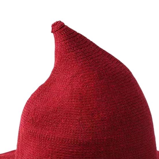 Halloween Witch Hat for Women Felt Wide Brim Foldable Pointed