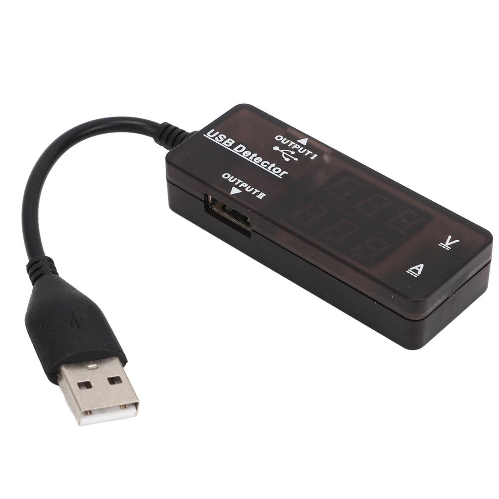 Dual USB Voltage Current Tester High Current Charging Safe Over Voltage Alarm for Mobile Phone