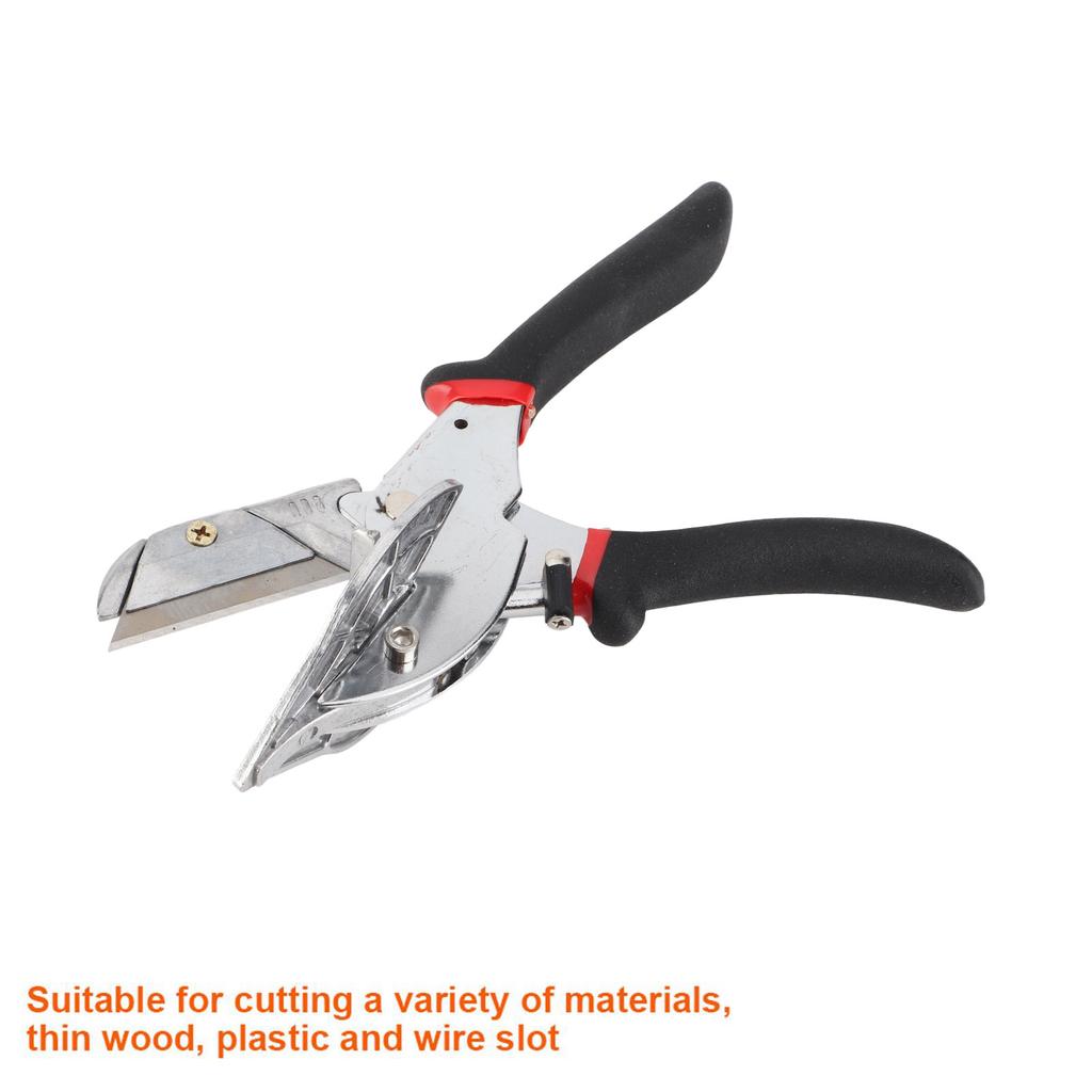 Multifunctional Angle Shear Cutter Non‑Slip Black Handle Hand Tool for Cutting Thin Wood