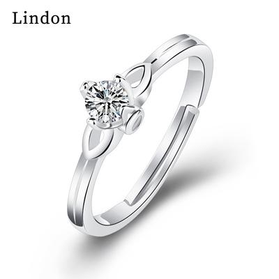 Lindon Klassischer Zirkonring aus Kupferlegierung, Damenschmuck, Hochzeitsversprechen, Partygeschenk