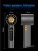 Portable High-Speed Mini USB Handheld Fan with Digital Display - Strong Wind and Long Battery Life