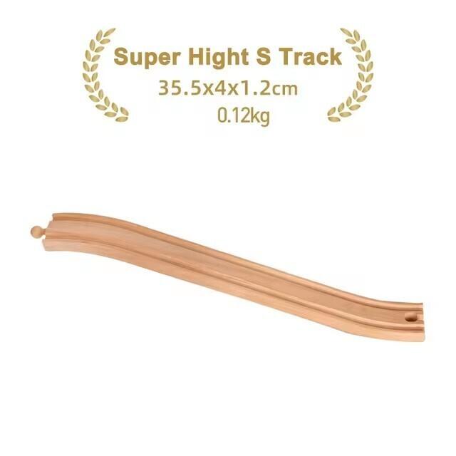 All Kinds of Wooden Track Accessories Beech Wood Railway Toys Fit For Brand Wooden Train Tracks Education Toys For Children