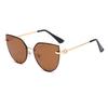 Oversized Cat Eye Sunglasses Women Luxury Brand Glasses Women Men Gradient Eyewear Women Metal Gafas De Sol Mujer uv400