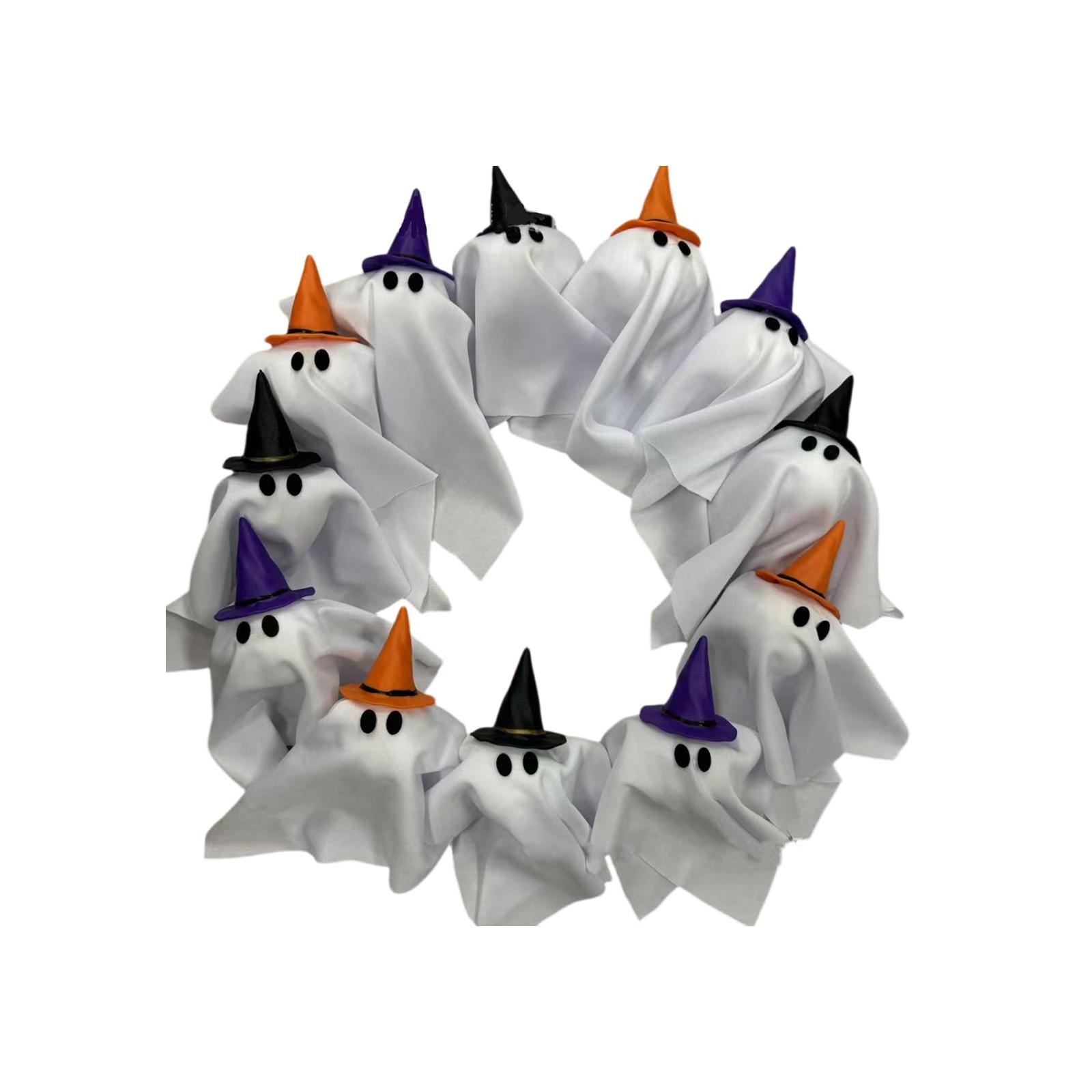 

Glowing Wreath Halloween Door Hanging Decoration One Size