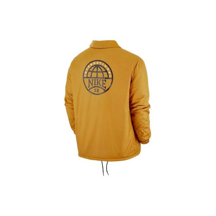 Nike Giacche da uomo Giallo Collo a revers Moderato Altro DM0871-712