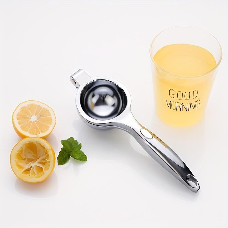 Stainless Steel Manual Citrus Fruit Press , Compact Handheld Citrus Juicer for Oranges, Lemons, Limes , Durable Kitchen Tool for Fresh Juice,