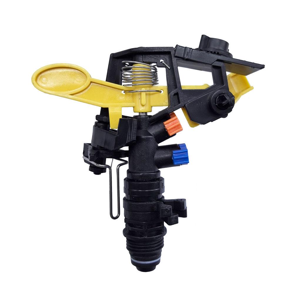 Adjustable Spiked Rocker Impact Sprinkler Garden Agriculture Watering Nozzle Lawn Irrigation Watering 360 Degrees Rotary Jet