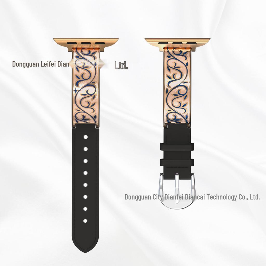 Cinturini di Lusso in Metallo e Vera Pelle per Apple Watch - Accessorio di Moda di Alta Gamma