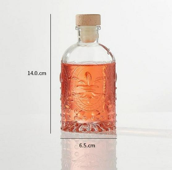 150ml Transparent Mini Glass Bottle for Liquor, Cold Brew Coffee, Fruit Wine, and Dispensing, with Sealed Two Ounce Capacity