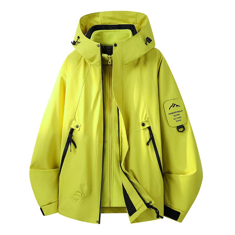 2518 Dreifach-Graphen-Futter Partnerjacke für Damen und Herren Winddicht Wasserdicht Outdoor-Sport Bergsteigeranzug Gruppenkauf