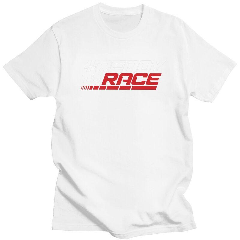 Custom Ready To Race T Shirts for Men 100 Cotton Tee Tops Motorcycle Rider Racing Sport Tshirts ShortSleeve Fashion Tshirt