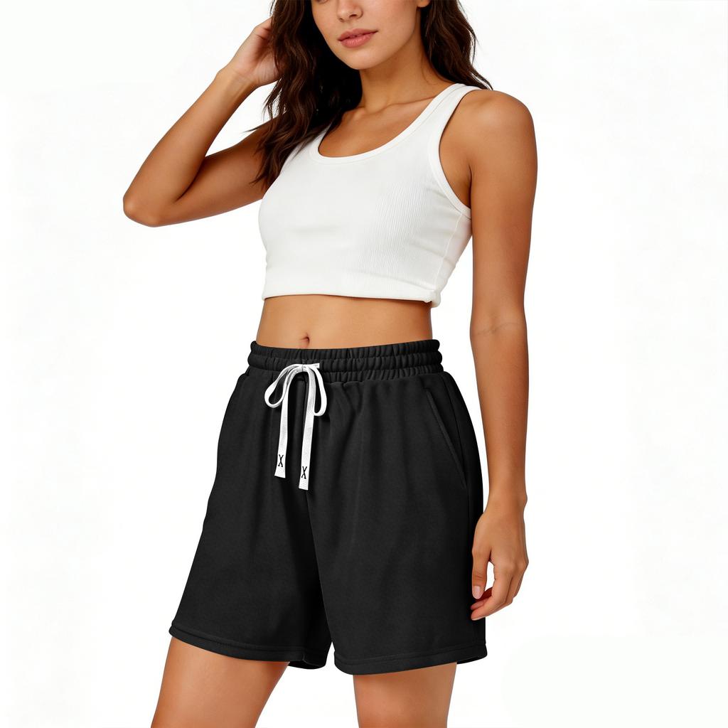 Women's Casual Loose-Fit Shorts With Pockets