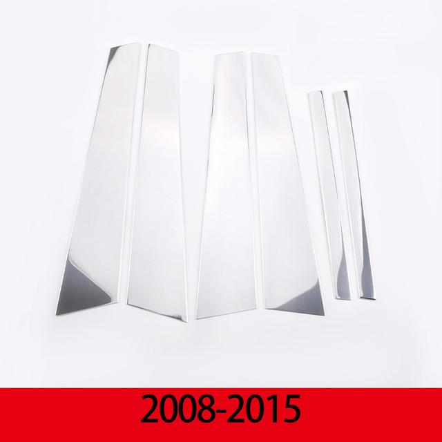 Para BMW Série 7 F01 F02 G11 G12 2008- Liga de alumínio Carro Janela B-pilar Centro Pilar Guarnição Adesivo Acessórios Do Carro