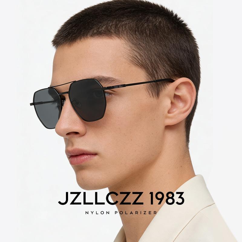 High-definition nylon polarized sunglasses for men, driving glasses, UV protection, anti-glare, sun protection, high-end sunglasses for women
