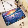 Tropical Ocean Fish Printed Doormat Underwater Coral Reef Style Anti Slip Welcome Mat For Home Home Decor Indoor Door Mat