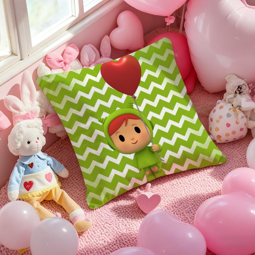 Poszewka na poduszkę B-Boy-Girl-Pocoyo z nadrukiem, poszewka na poduszkę do salonu, na sofę, dekoracja sypialni