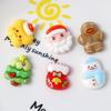 10Pcs Christmas Surprise Blind Bags Luminous Animal Mushroom Figurines Miniature Mystery Bag For Potted Dollhouse Decor