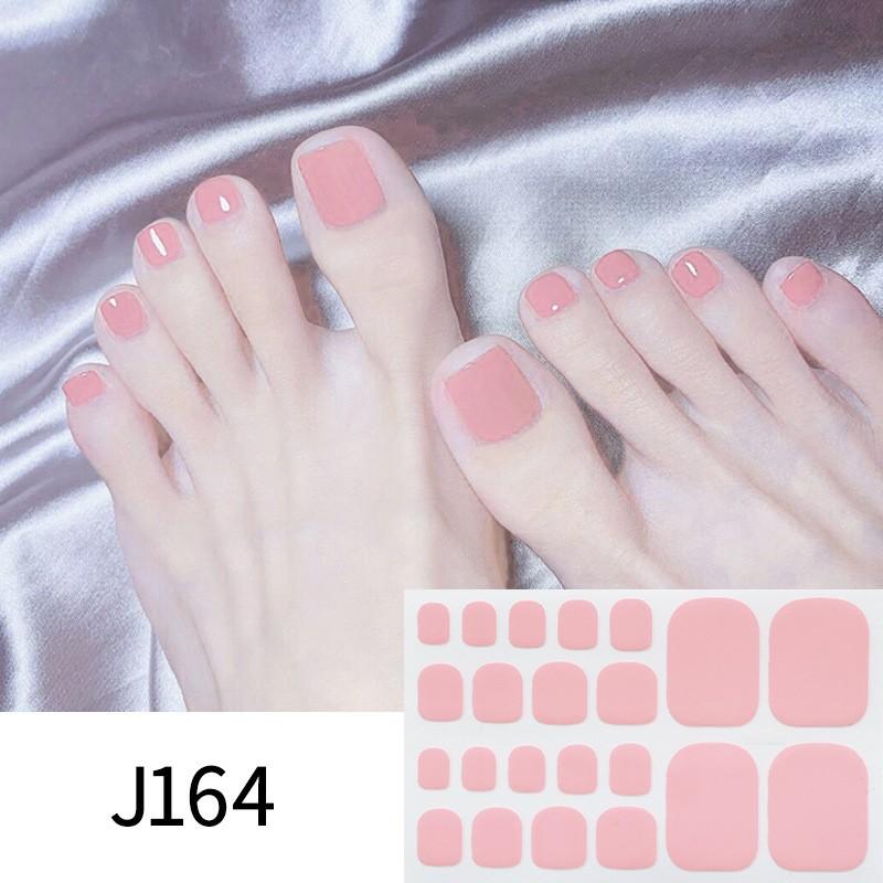 Solid-color Toenail Stickers, Macarons, Full-toe Toenail Stickers, Mixed Nail Plates, Starry Nail Art