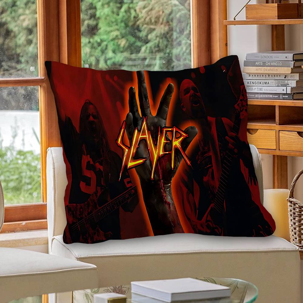 Slayer Heavy Metal Band Music Personalized Pillow Dust Cover Bedroom Kids Party Decoration Pillowcase Birthday Children Gift
