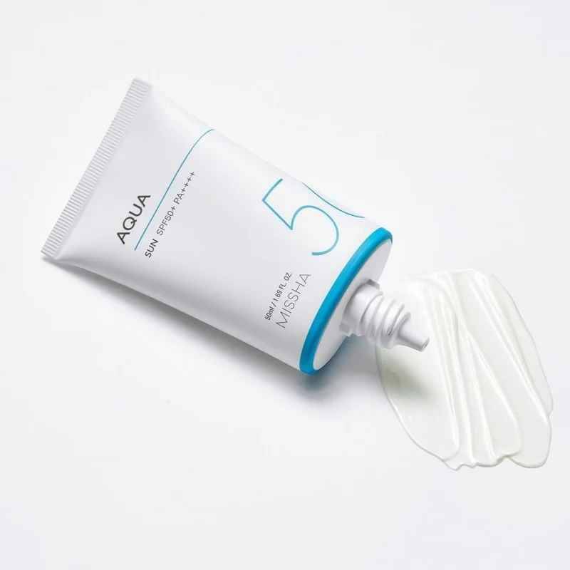 MISSHA All Around Safe Block Aqua Sun SPF50 PA++++, cosmetici coreani, Kbeauty, campione