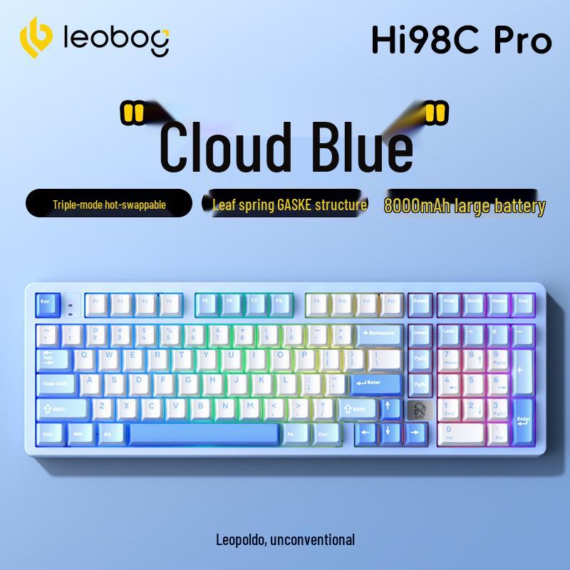 LEOBOG Hi98C Wireless Three-Mode Bluetooth Mechanical Gaming Keyboard