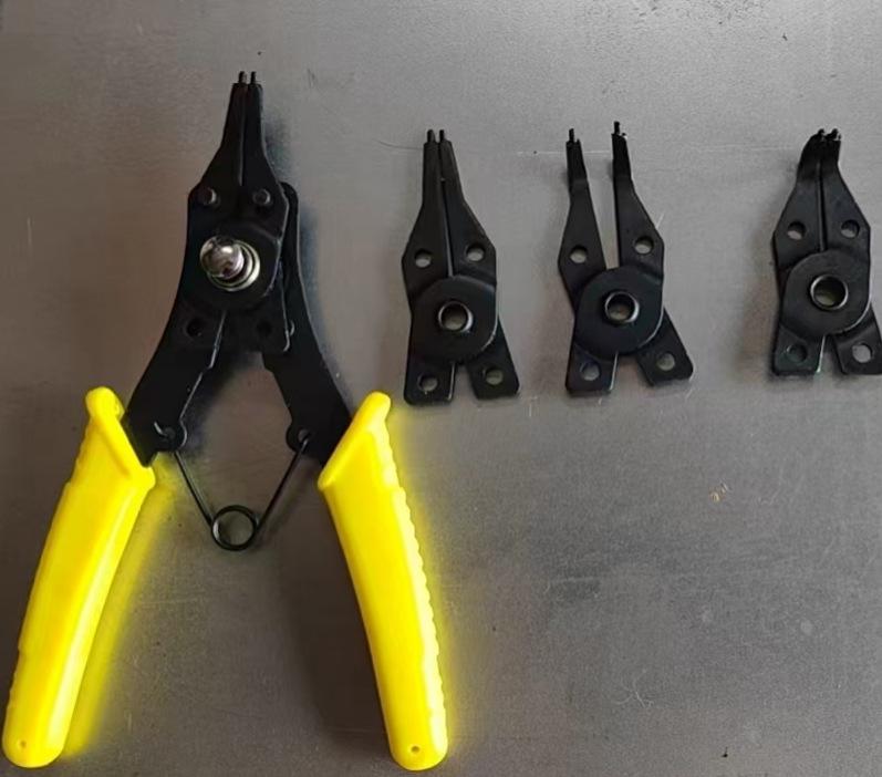 Four-in-One Red Snap Ring and Circlip Pliers Set Multifunction Circlip Pliers