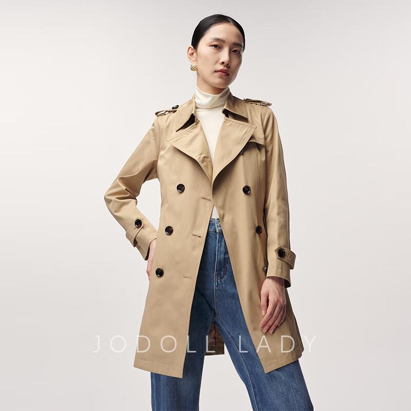 JODOLL Women s Wool Trench Coat M