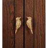 CatchDragn Bird Animal Cabinet Knobs Brass, Gold Drawer Knobs 2 Pack,Modern Pull for Dresser Drawers Cabinet Laundry Room Kitchen