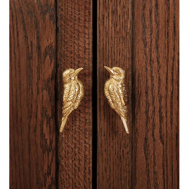 CatchDragn Bird Animal Cabinet Knobs Brass, Gold Drawer Knobs 2 Pack,Modern Pull for Dresser Drawers Cabinet Laundry Room Kitchen